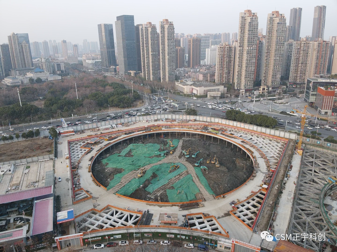 2023完美开端！上海金泰SMC工法钻机助力武汉广电全媒体中心项目